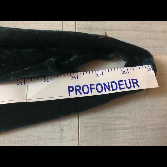 Slim Fit Slacks Velvet Green New - Picture 6 of 6